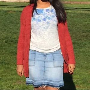 Express open front cardigan